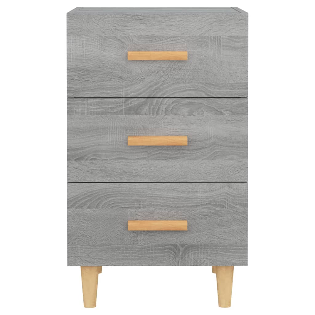 vidaXL Nachttisch Grau Sonoma 40x40x66 cm Holzwerkstoff