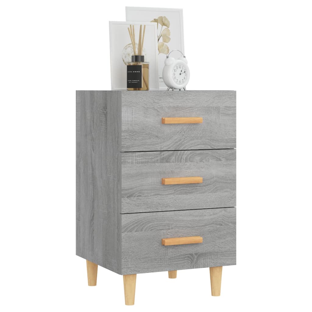 vidaXL Nachttisch Grau Sonoma 40x40x66 cm Holzwerkstoff