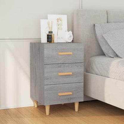 vidaXL Nachttisch Grau Sonoma 40x40x66 cm Holzwerkstoff