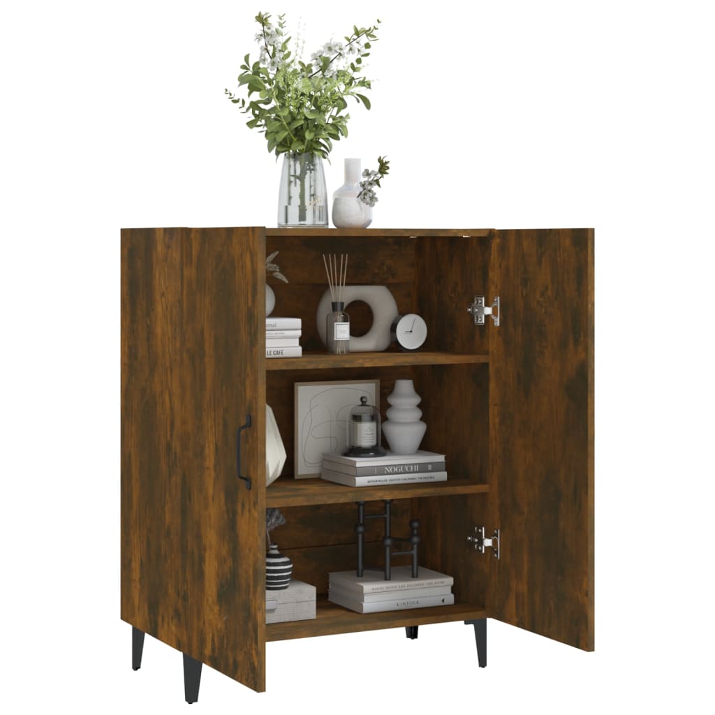 vidaXL Sideboard Räuchereiche 70x34x90 cm Holzwerkstoff