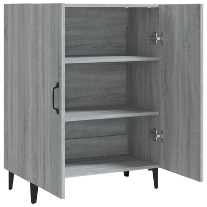 vidaXL Buffet gris et sonoma 70x34x90 cm Aggloméré