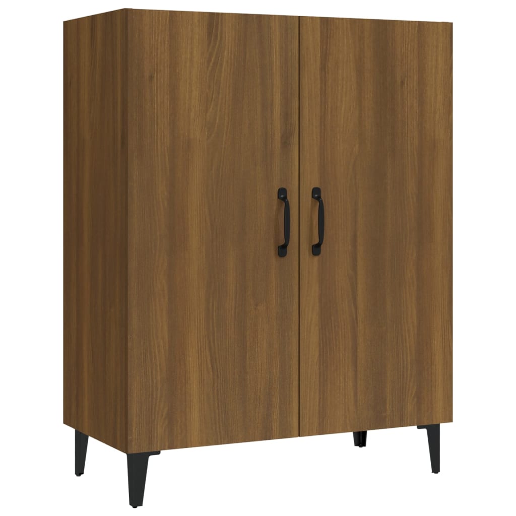 vidaXL Buffet marron aspect chêne 70x34x90 cm Bois d'ingénierie