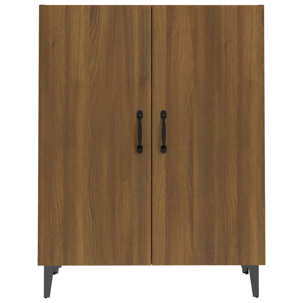 vidaXL Buffet marron aspect chêne 70x34x90 cm Bois d'ingénierie