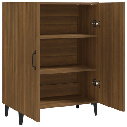 vidaXL Buffet marron aspect chêne 70x34x90 cm Bois d'ingénierie