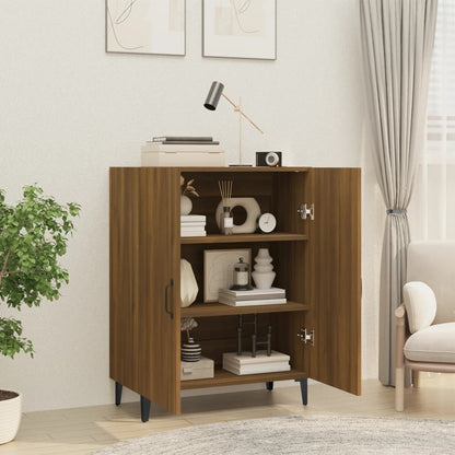 vidaXL Buffet marron aspect chêne 70x34x90 cm Bois d'ingénierie
