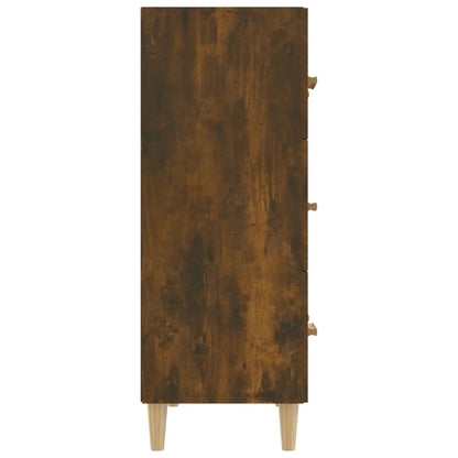 vidaXL Sideboard Räuchereiche 70x34x90 cm Holzwerkstoff