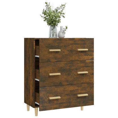 vidaXL Sideboard Räuchereiche 70x34x90 cm Holzwerkstoff