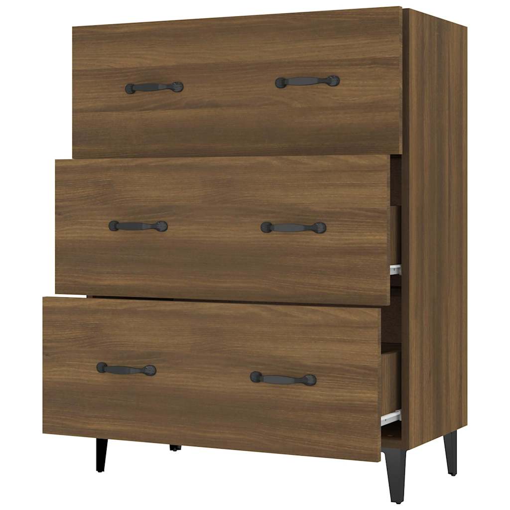 vidaXL Sideboard Braun Eichen-Optik 69,5x34x90 cm Holzwerkstoff
