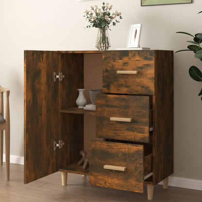 vidaXL Sideboard Räuchereiche 69,5x34x90 cm Holzwerkstoff