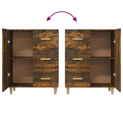 vidaXL Sideboard Räuchereiche 69,5x34x90 cm Holzwerkstoff
