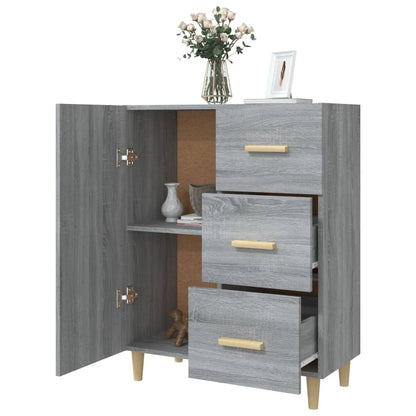 vidaXL Sideboard Grau Sonoma 69,5x34x90 cm Holzwerkstoff