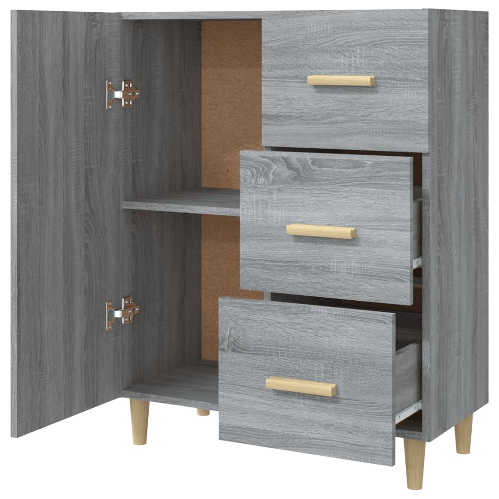 vidaXL Sideboard Grau Sonoma 69,5x34x90 cm Holzwerkstoff