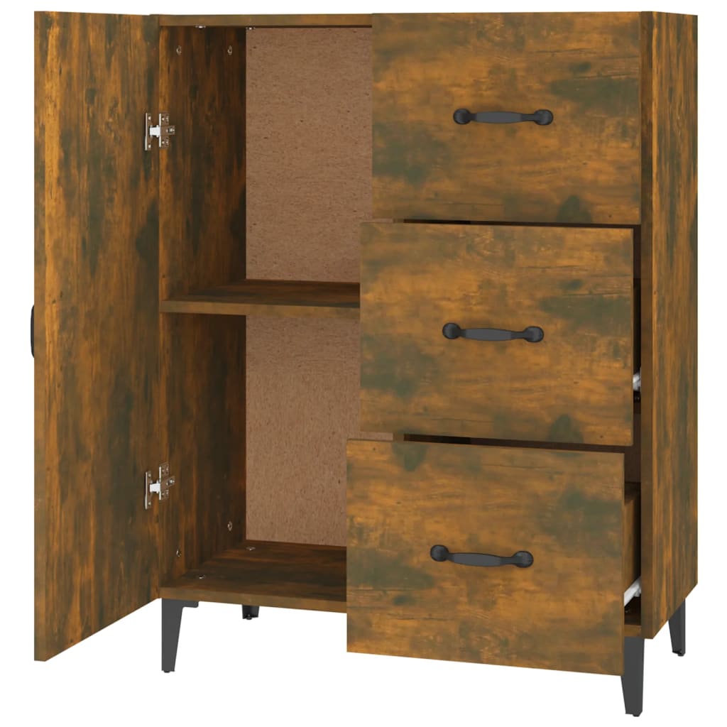 vidaXL Sideboard Räuchereiche 69,5x34x90 cm Holzwerkstoff