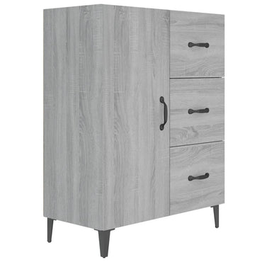 vidaXL Buffet en aggloméré gris chêne sonoma 69,5x34x90 cm