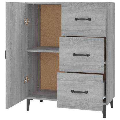 vidaXL Sideboard Grau Sonoma 69,5x34x90 cm Holzwerkstoff
