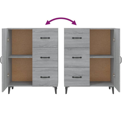 vidaXL Sideboard Grau Sonoma 69,5x34x90 cm Holzwerkstoff