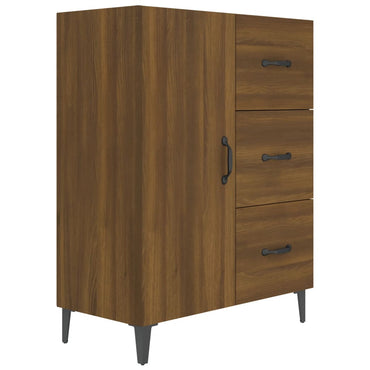 vidaXL Bahut aspect chêne marron 69,5x34x90 cm Bois d'ingénierie