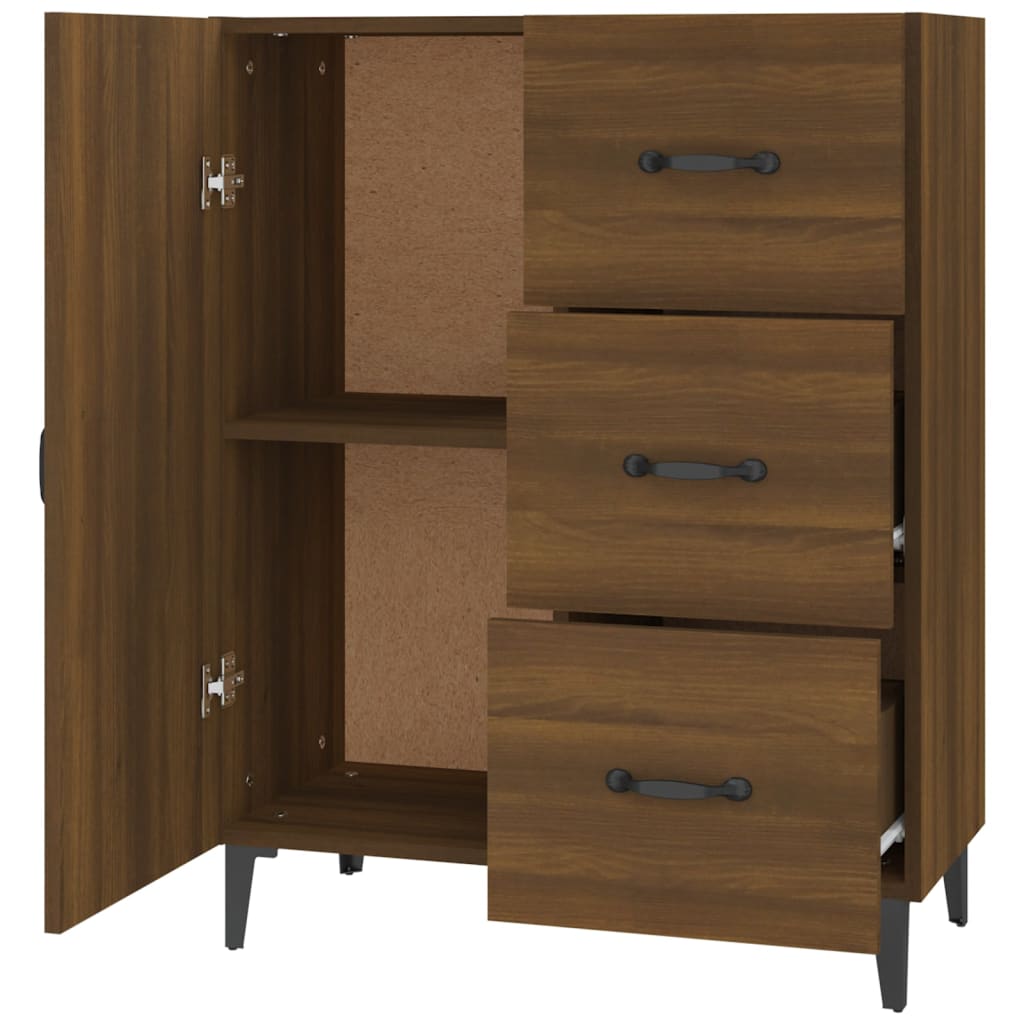 vidaXL Sideboard Braun Eichen-Optik 69,5x34x90 cm Holzwerkstoff