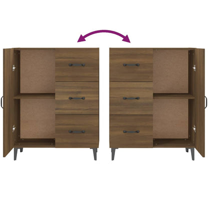 vidaXL Sideboard Braun Eichen-Optik 69,5x34x90 cm Holzwerkstoff