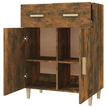 vidaXL Sideboard Räuchereiche 69,5x34x89 cm Holzwerkstoff