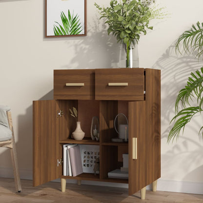 vidaXL Sideboard Braun Eichen-Optik 69,5x34x89 cm Holzwerkstoff