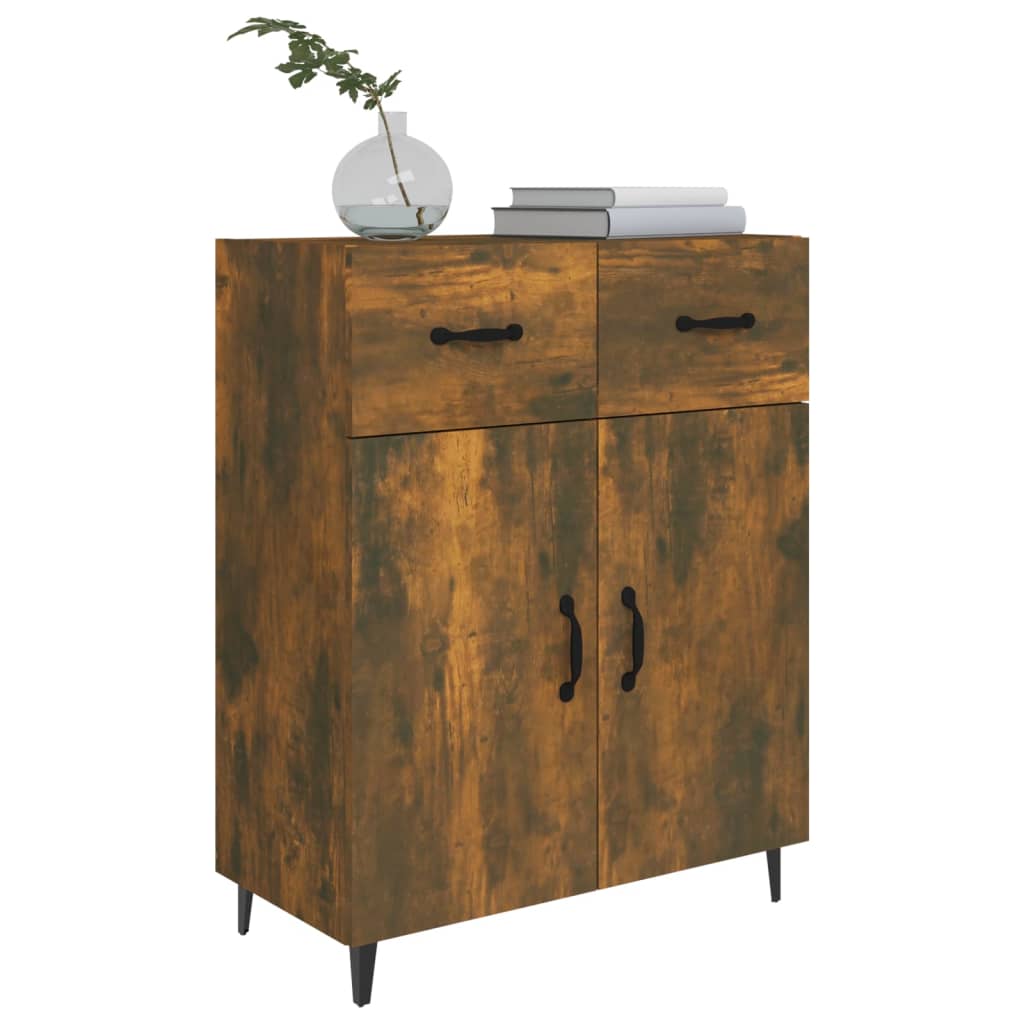 vidaXL Buffet chêne fumé 69,5x34x90 cm Bois d'ingénierie