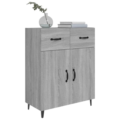 vidaXL Buffet en aggloméré gris chêne sonoma 69,5x34x90 cm