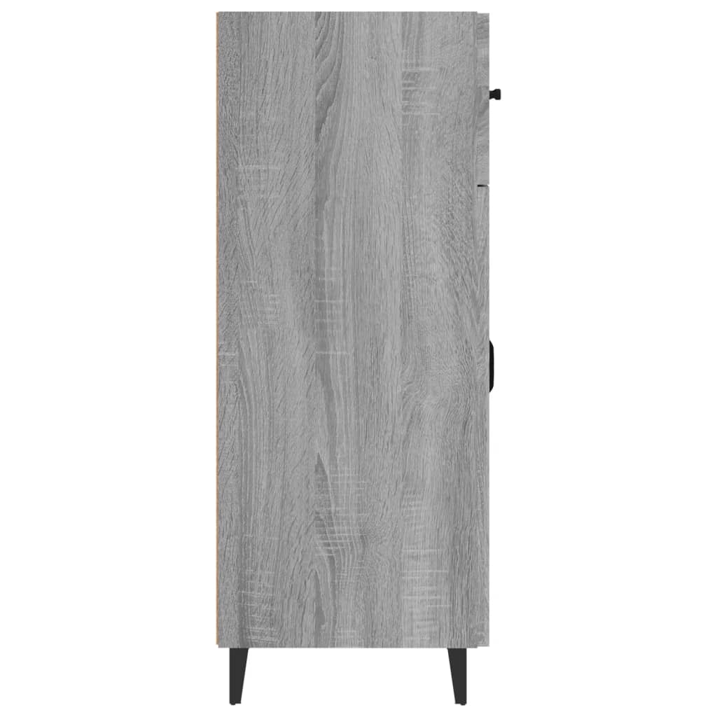 vidaXL Buffet en aggloméré gris chêne sonoma 69,5x34x90 cm