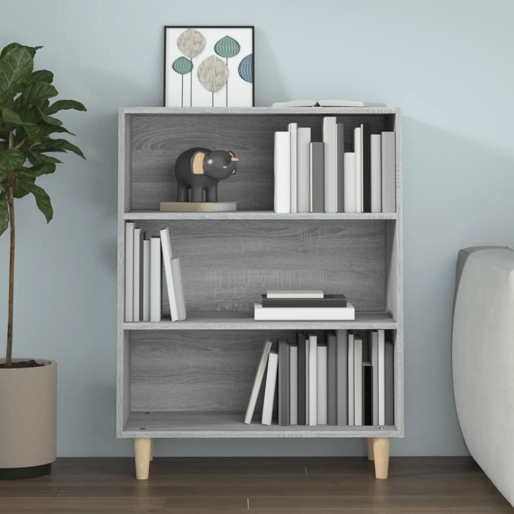 vidaXL Buffet gris Sonoma 69,5x32,5x90 cm Bois d'ingénierie