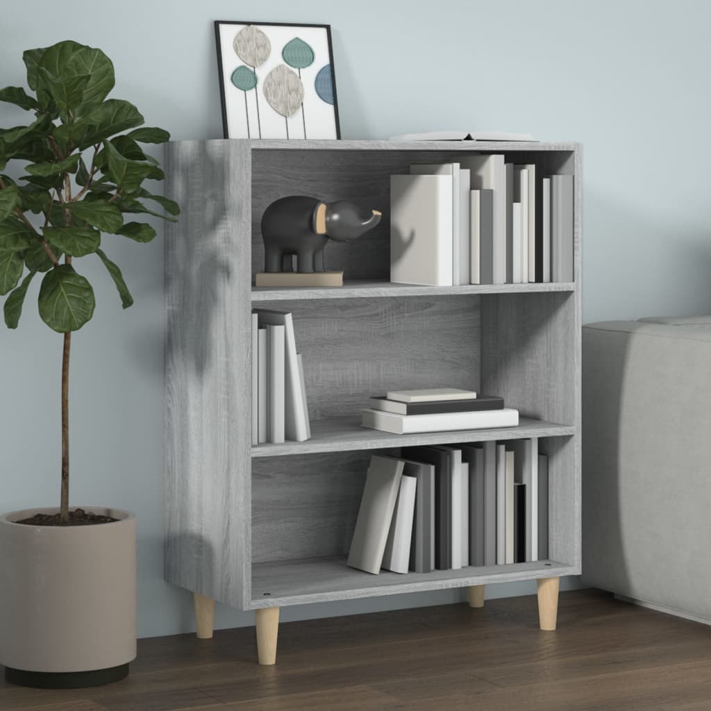 vidaXL Buffet gris Sonoma 69,5x32,5x90 cm Bois d'ingénierie
