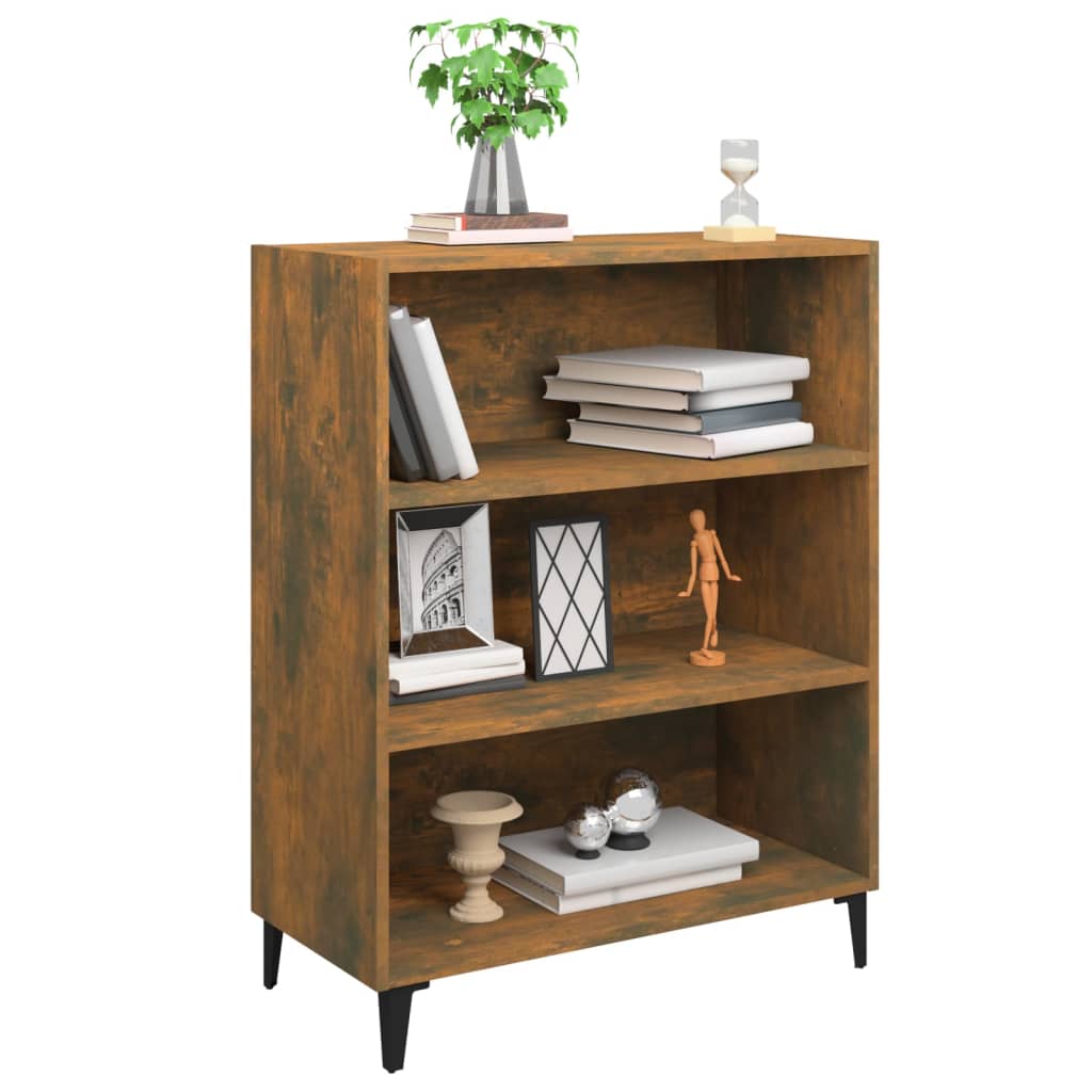 vidaXL Buffet chêne fumé 69,5x32,5x90 cm Bois d'ingénierie