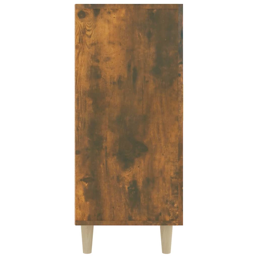 vidaXL Sideboard Räuchereiche 90x34x80 cm Holzwerkstoff