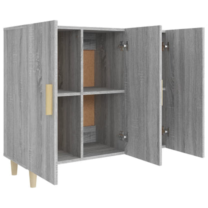vidaXL Sideboard Grau Sonoma 90x34x80 cm Holzwerkstoff