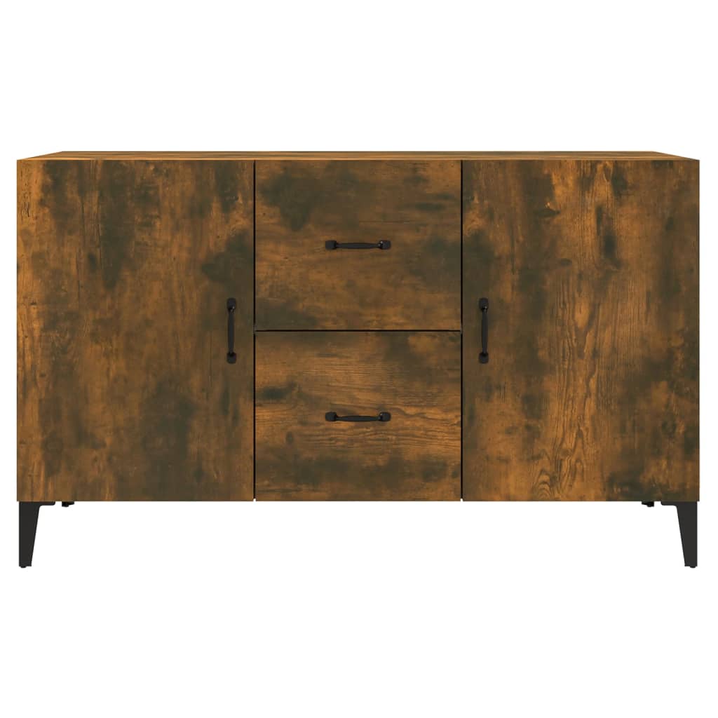 vidaXL Sideboard Räuchereiche 100x36x60 cm Holzwerkstoff