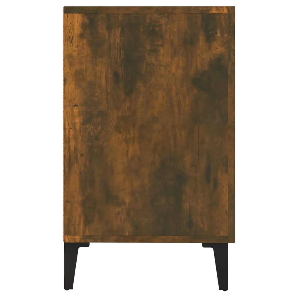 vidaXL Sideboard Räuchereiche 100x36x60 cm Holzwerkstoff