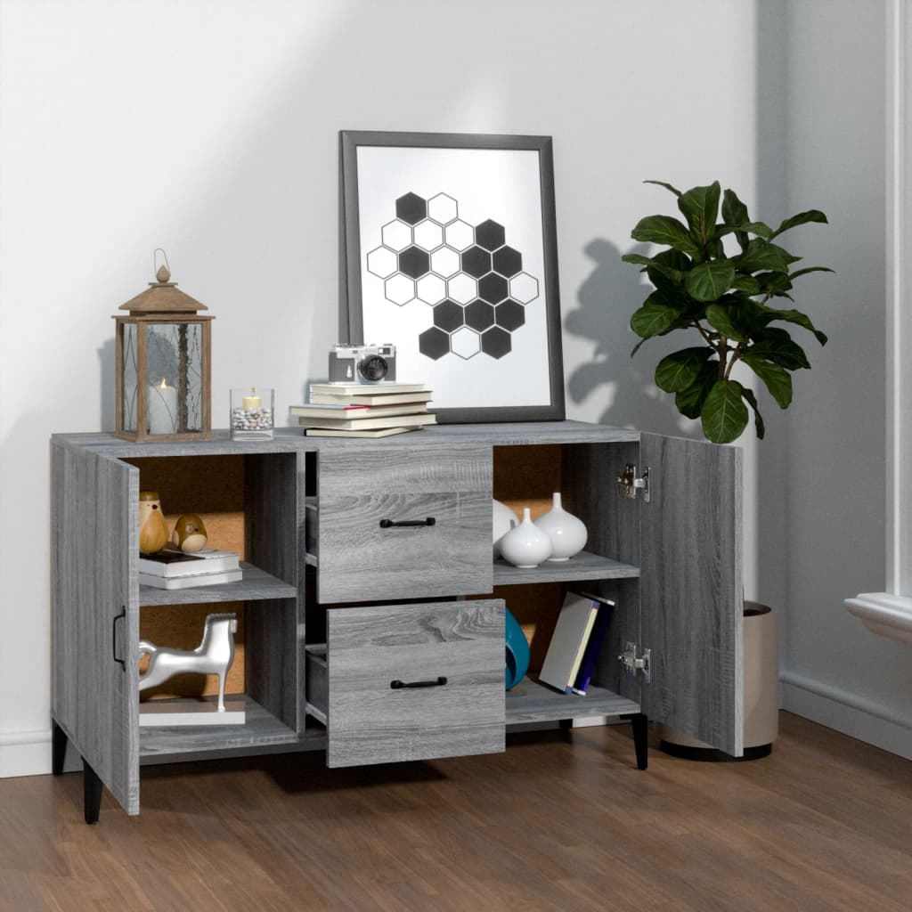 vidaXL Buffet bas gris Sonoma 100x36x60 cm Bois d'ingénierie