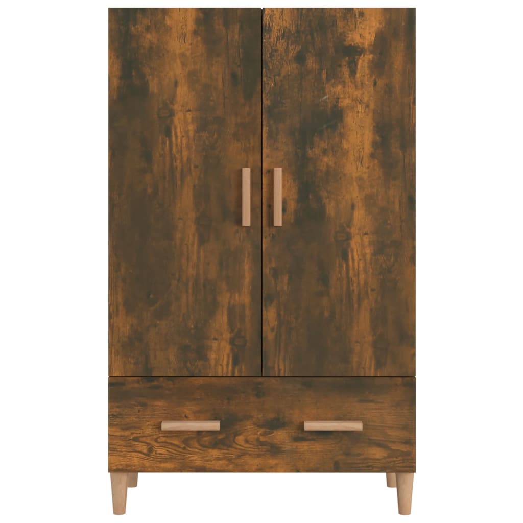 vidaXL Meuble haut chêne fumé 70x31x115 cm bois d'ingénierie