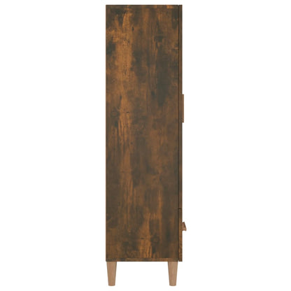 vidaXL Meuble haut chêne fumé 70x31x115 cm bois d'ingénierie