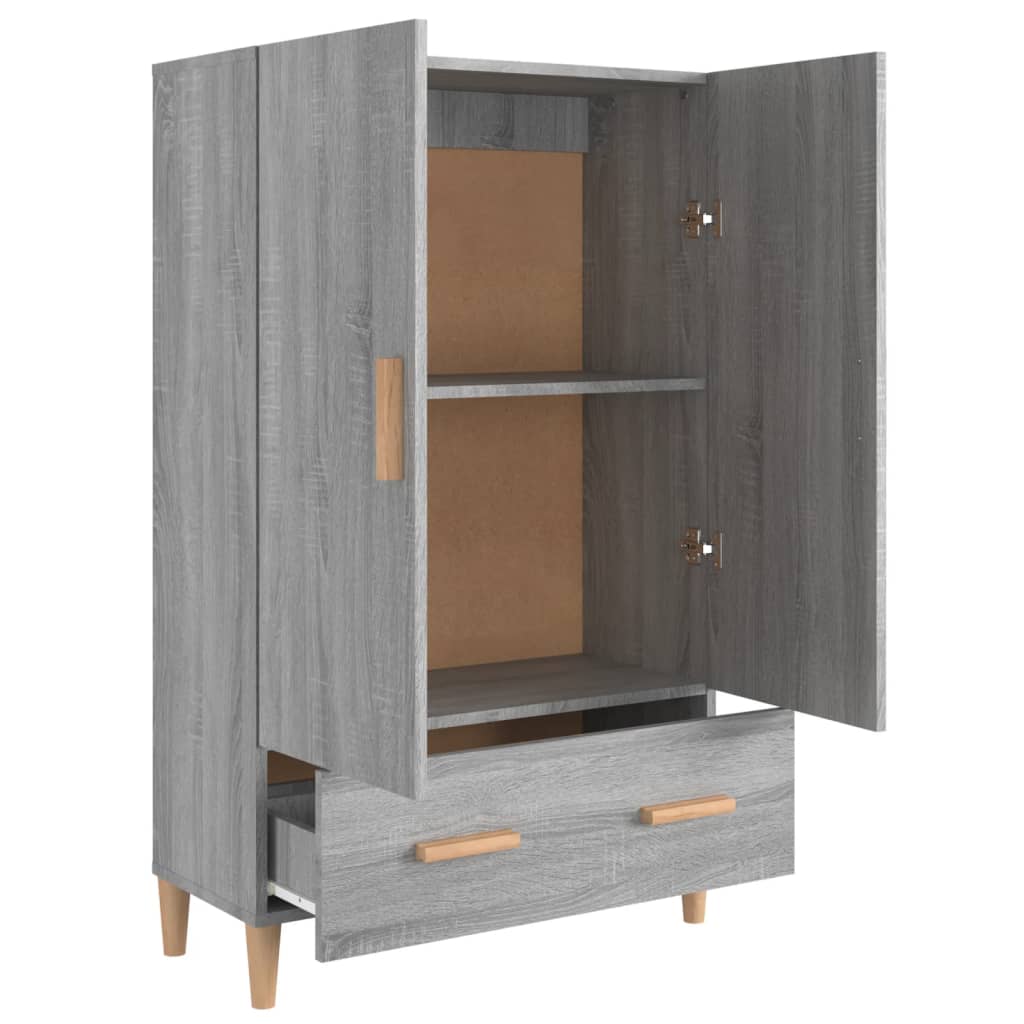 vidaXL Bahut haut gris Sonoma 70x31x115 cm en bois d'ingénierie