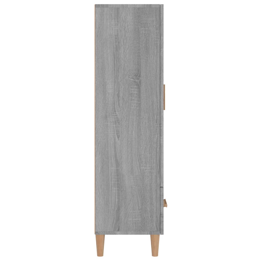 vidaXL Bahut haut gris Sonoma 70x31x115 cm en bois d'ingénierie