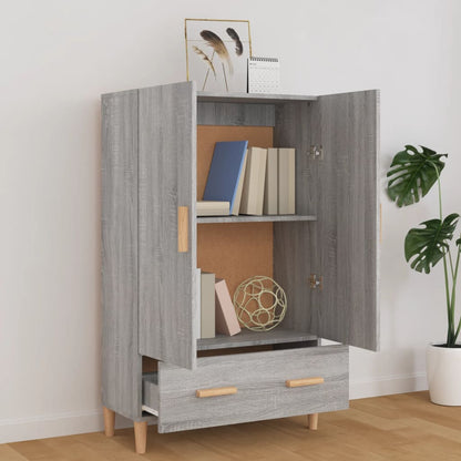 vidaXL Bahut haut gris Sonoma 70x31x115 cm en bois d'ingénierie