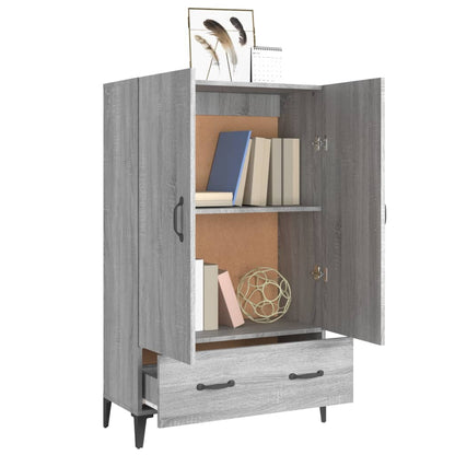vidaXL Bahut haut gris Sonoma 70x31x115 cm en bois d'ingénierie
