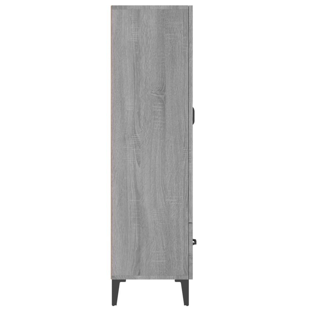 vidaXL Bahut haut gris Sonoma 70x31x115 cm en bois d'ingénierie