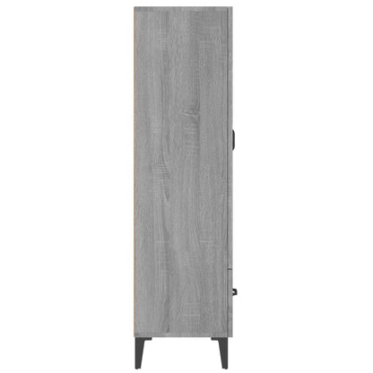vidaXL Bahut haut gris Sonoma 70x31x115 cm en bois d'ingénierie