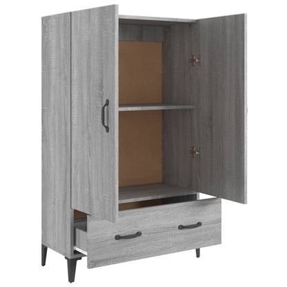 vidaXL Bahut haut gris Sonoma 70x31x115 cm en bois d'ingénierie