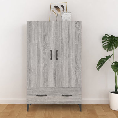 vidaXL Bahut haut gris Sonoma 70x31x115 cm en bois d'ingénierie