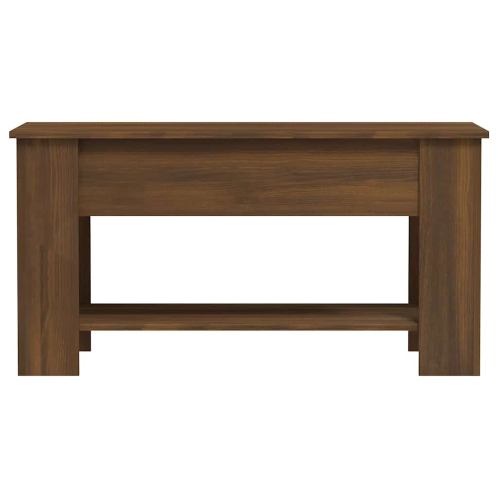 vidaXL Couchtisch Braun Eichen-Optik 101x49x52 cm Holzwerkstoff