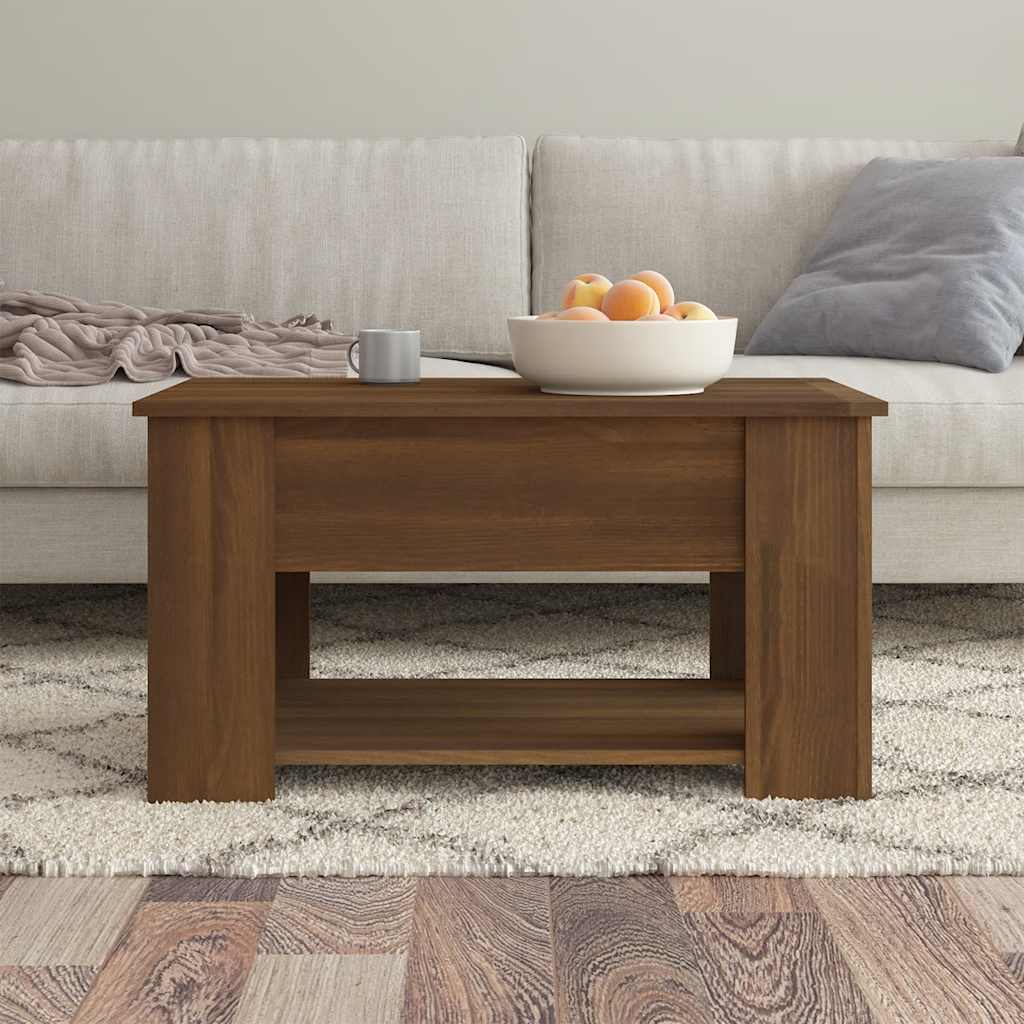 vidaXL Couchtisch Braun Eichen-Optik 79x49x41 cm Holzwerkstoff