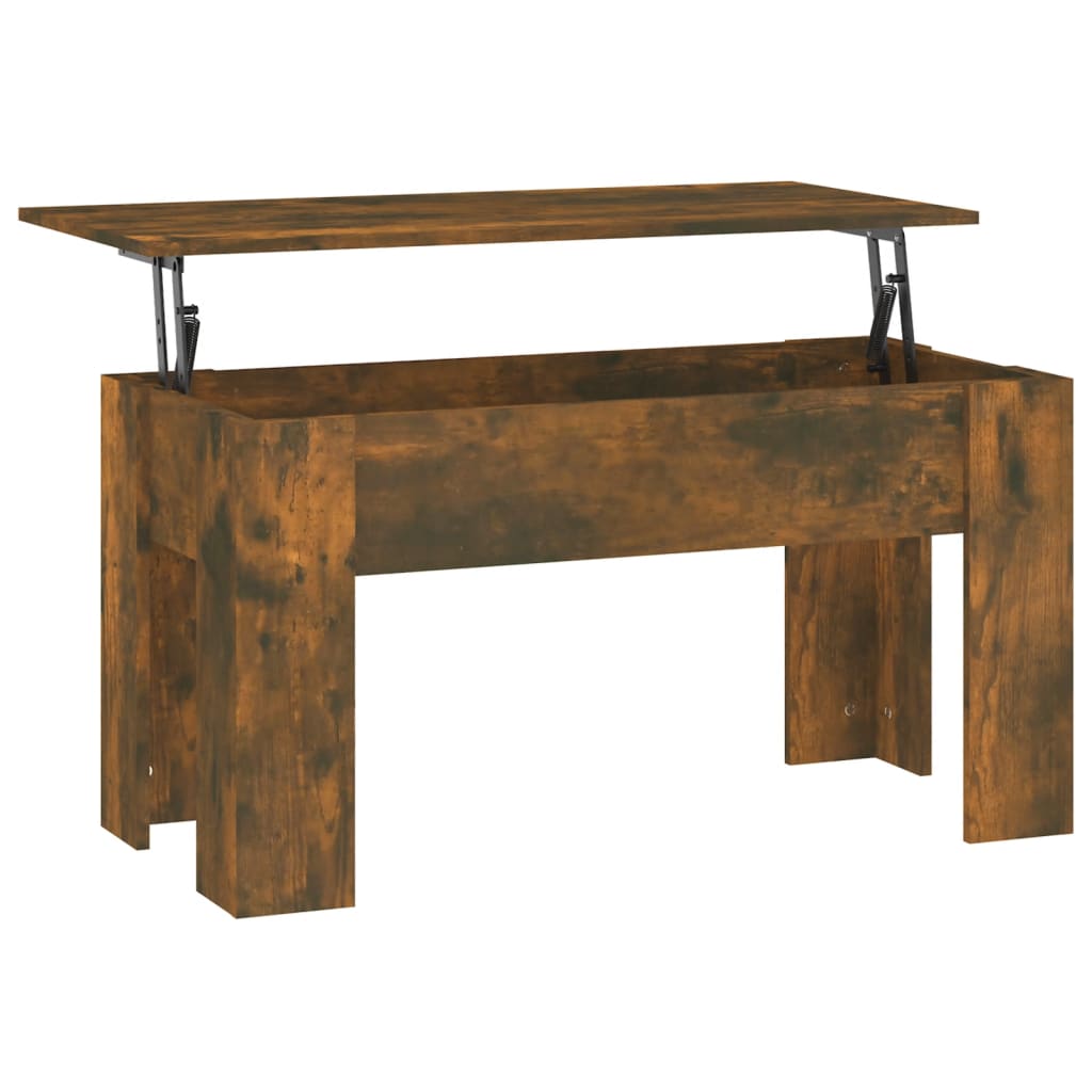 vidaXL Couchtisch Räuchereiche 101x49x52 cm Holzwerkstoff