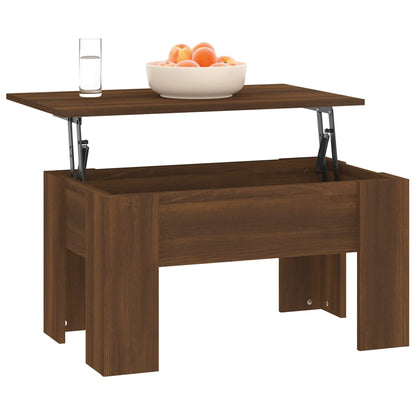 vidaXL Couchtisch Braun Eichen-Optik 79x49x41 cm Holzwerkstoff